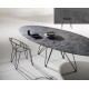 Table WIRE ovale en céramique INDOOR ou OUTDOOR