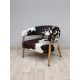 fauteuil en peau de vache contemporain