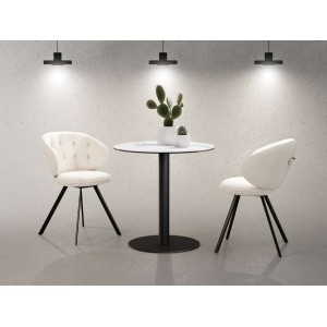 petite table ronde pour cuisine à deux ou la terrasse