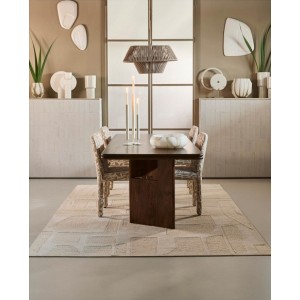 table rectangulaire en bois bord arrondi